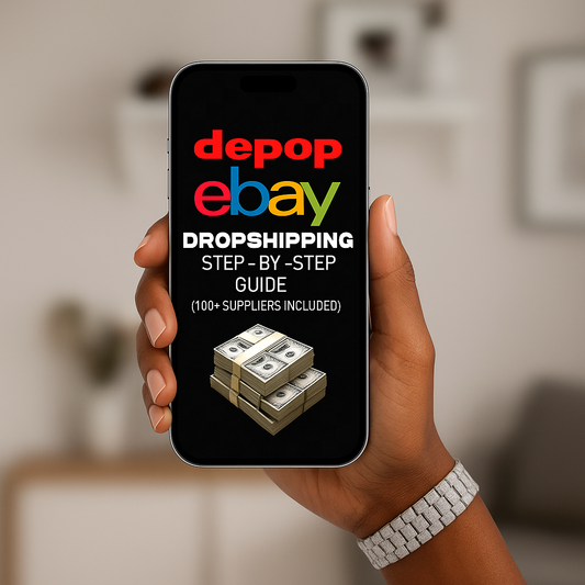 Step-by-Step Depop/eBay Dropshipping Manual (20 Pages) + BONUS: 100+ Verified Supplier List Included”